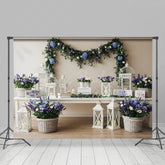 Lofaris Floral Clean Elegant Wall Dainty Wedding Backdrop